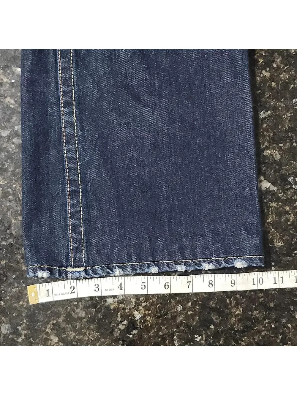 True Religion Bootcut Dark Wash Baggy Wide Loose Skate Distressed 34(37x30)